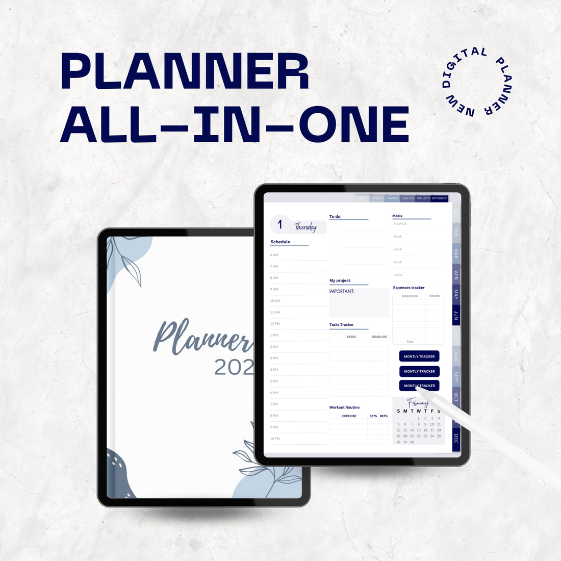 PLANNER ALL-IN-ONE BLUE