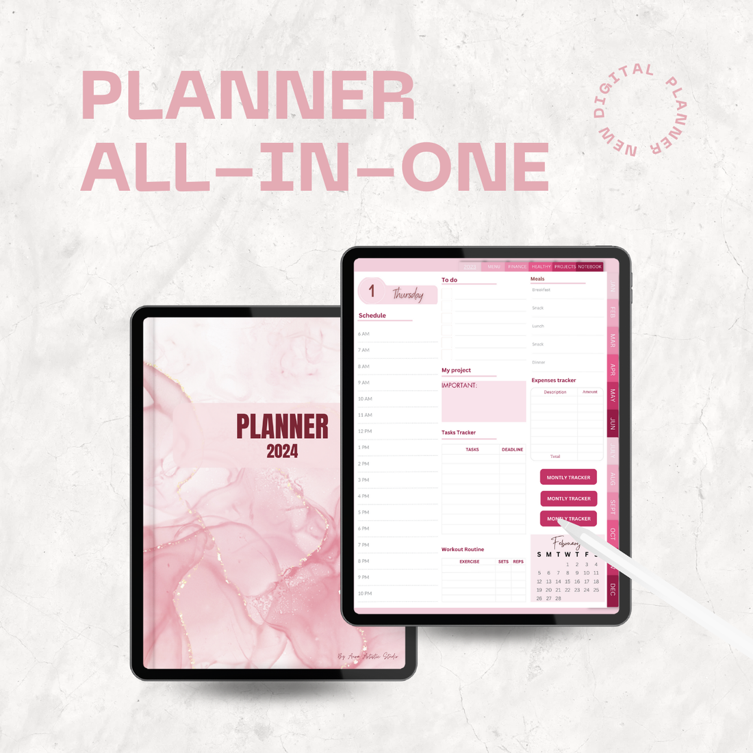 PLANNER ALL-IN-ONE PINK